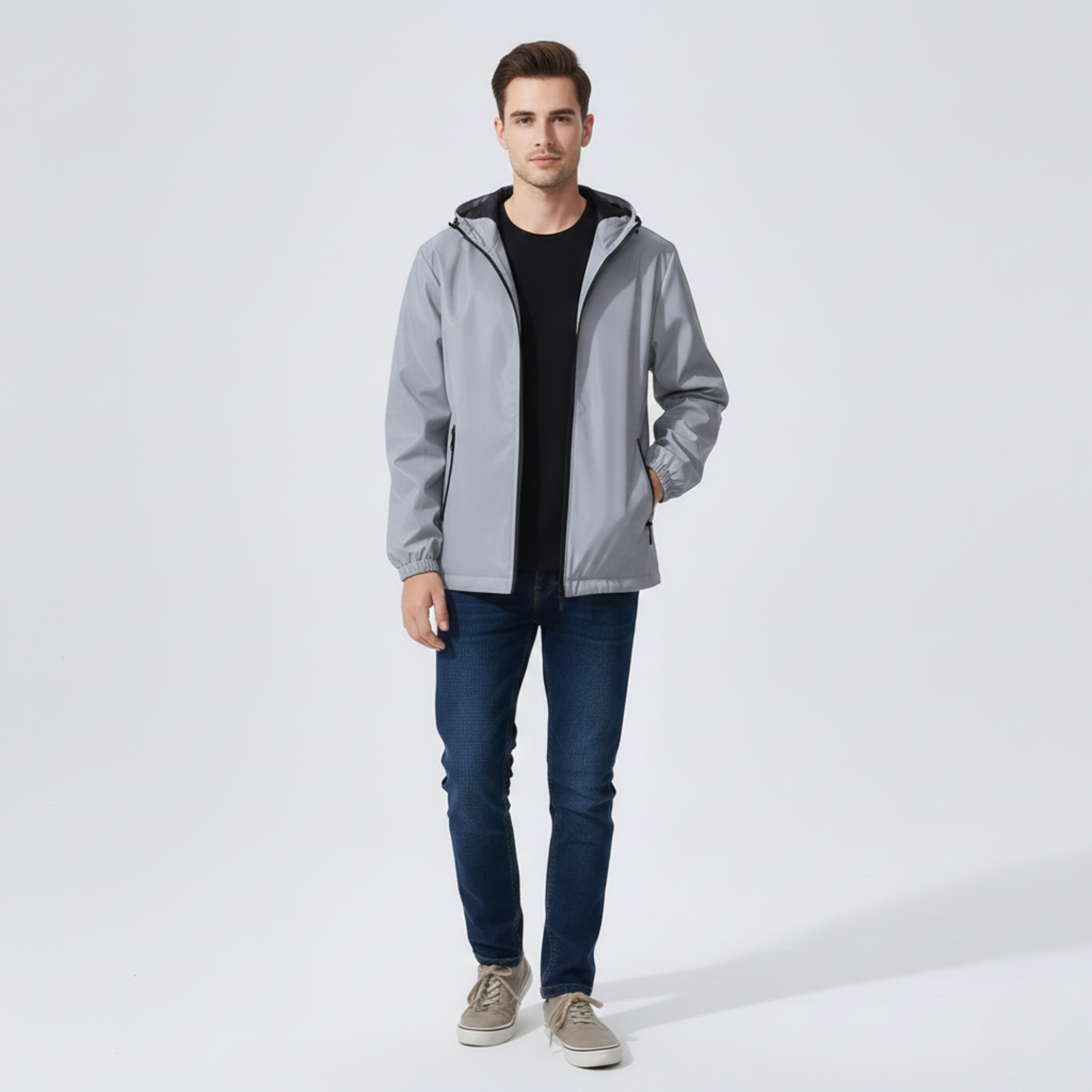 Louis | Reflektierende jacke mit Kapuze