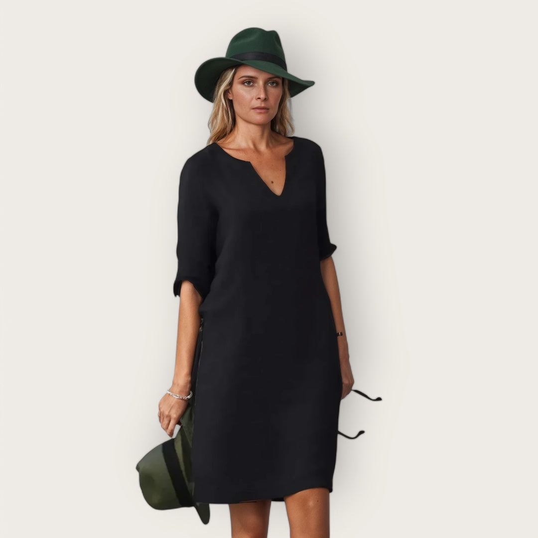 Jasmina | Elegantes einem V-Ausschnitt Kleid